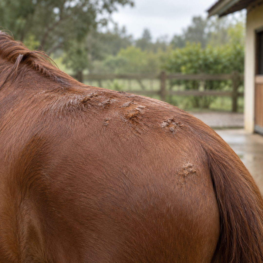 Costras por lluvia y humedad