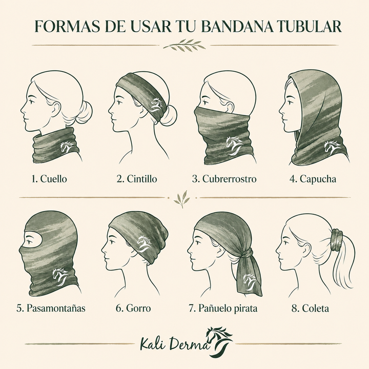 Bandana Kali Derma Verde Olivo